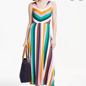 Boden Multicolor Striped Maxi Dress